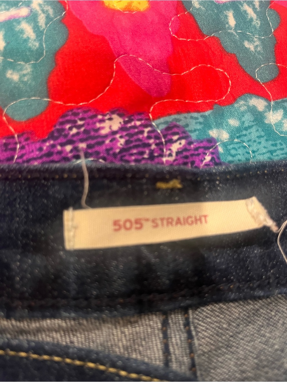 Women’s Levi 505 Dark Blue Denim Jeans - Picture 3 of 5